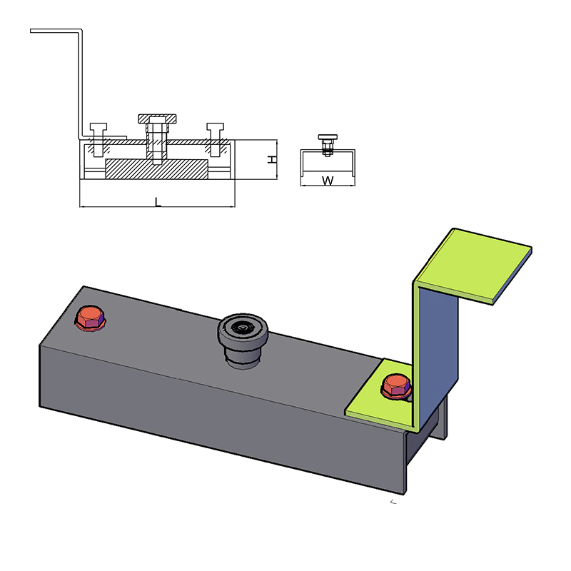 Slutande magnet med adapter